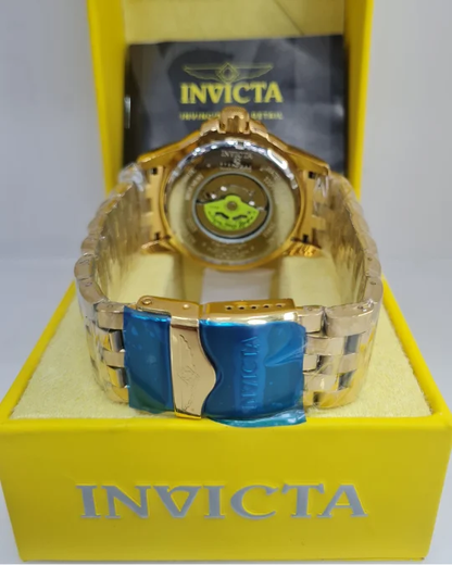 Relógio Invicta Speedway Turbine 25851  Automático Gold 18k Premium C/ Caixa e Manual